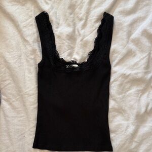Zara lace trim tank